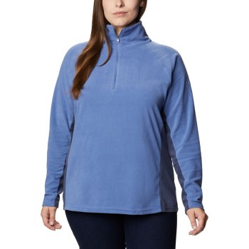 Columbia Sweater Dames, Glacial IV 1/2 Zip Plus Size Donkerblauw, 72VCDSLAQ